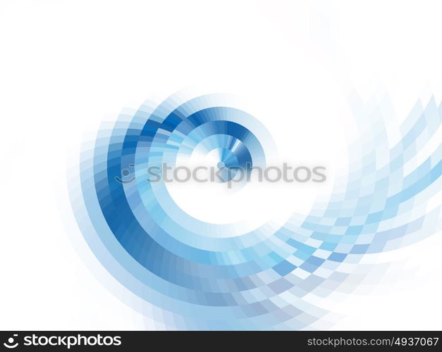 vector vortex effect. vector composition with grid, tiles, gradient effect