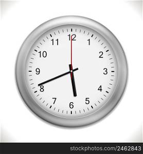 Vector wall Clock isolated on white background. EPS10 opacity. Editable EPS and Render in JPG format
