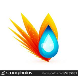Vector water drop concept