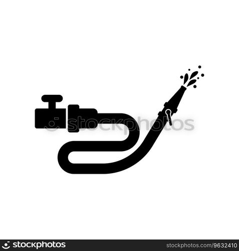 Vector water hose icon logo vector design template