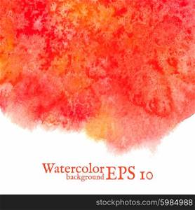 Vector watercolor background. Painting. Vector isolated illustration.