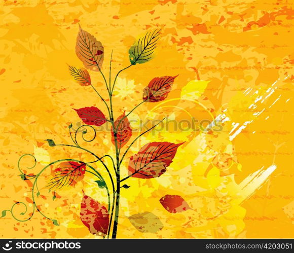 vector watercolor floral background