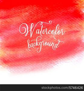 Vector Watercolor Paint Abstract Background. EPS 10