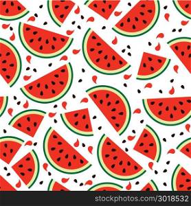vector watermelon seamless background pattern