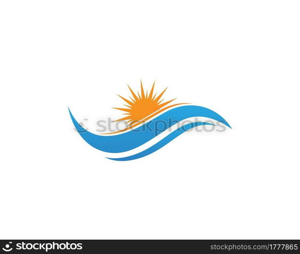 Vector - Wave beach logo and symbols vector template icons