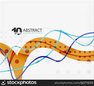 Vector wave lines abstract background. Vector wave lines abstract background, colorful modern geometric template