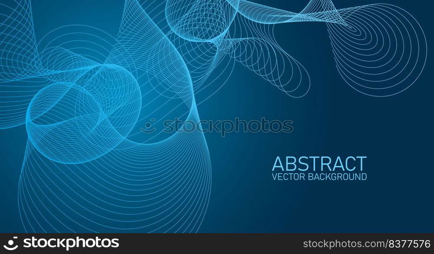 Vector wave lines flowing dynamic colorful for concept of technology, digital, science, music. Abstract colorful lines vector background. Stylish color background illustration