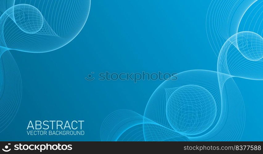 Vector wave lines flowing dynamic colorful for concept of technology, digital, science, music. Abstract colorful lines vector background. Stylish color background illustration