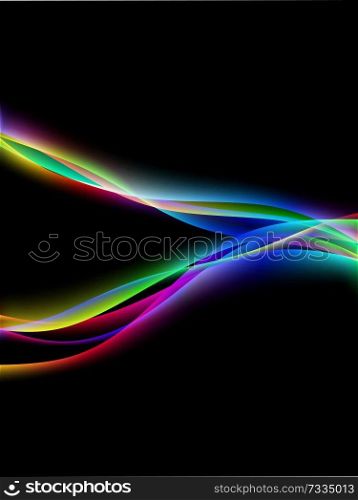 Vector waves. EPS10 with transparency and mesh. Abstract background with blurred lines.. dinamyc flow, stylized waves, vector