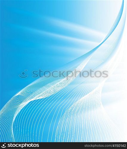 vector waves with rays background