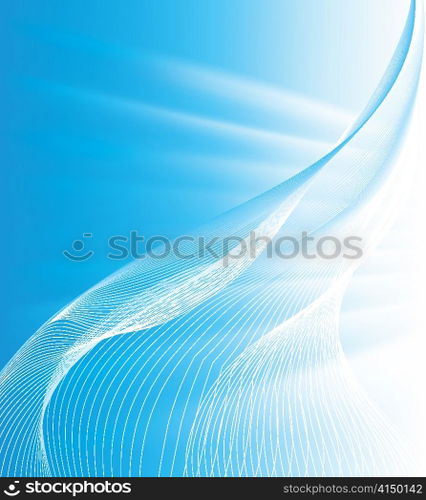 vector waves with rays background