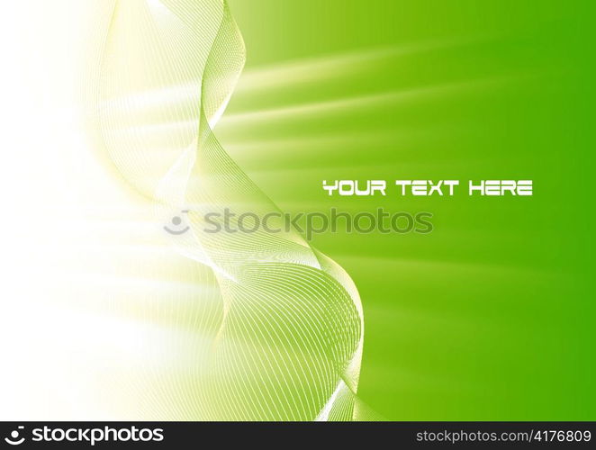 vector waves with rays background