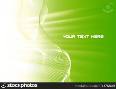vector waves with rays background