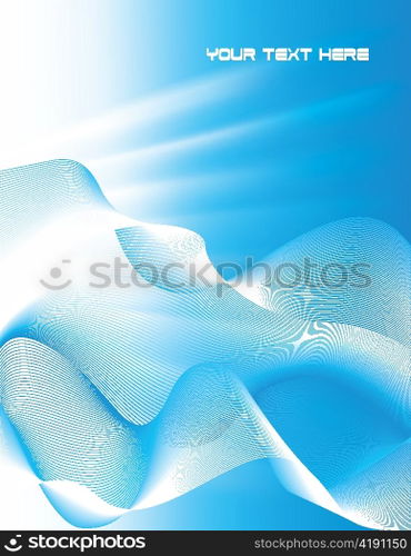 vector waves with rays background
