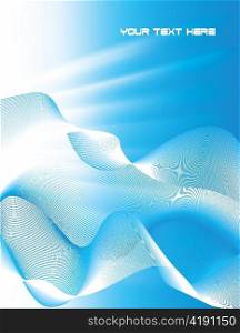 vector waves with rays background