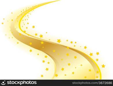 ""Vector wavy abstract background with star; clip-art""