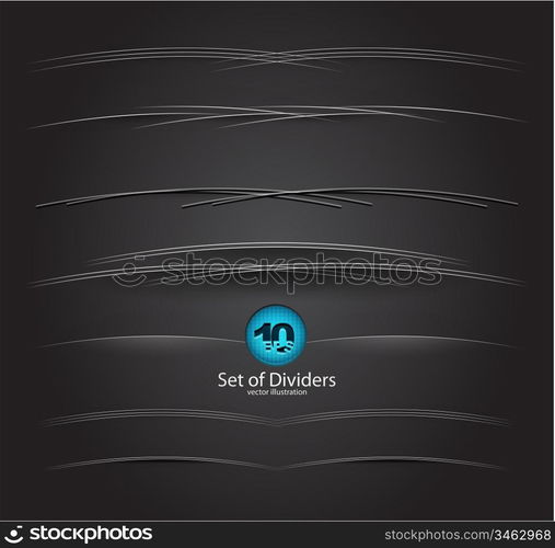 Vector web divider set