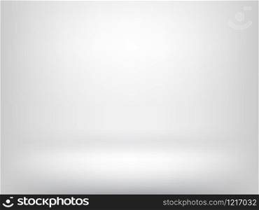 Vector white abstract background and empty light interior