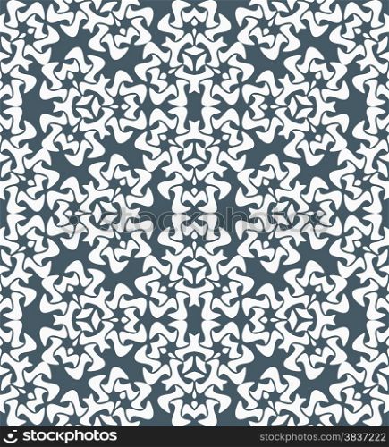 vector white abstract decorative floral monochrome seamless pattern dark gray background&#xA;