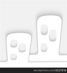Vector White Paper House Background
