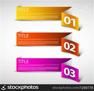 Vector white Paper Progress background / product choice or versions