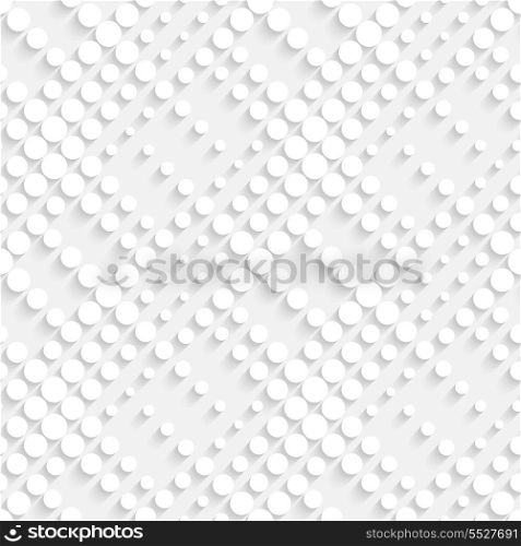 Vector White Seamless Dots Background