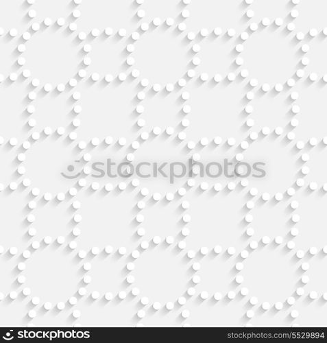 Vector White Seamless Dots Pattern