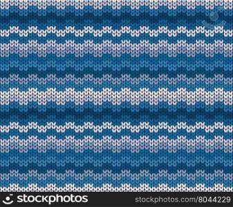 vector winter blue knitted pattern