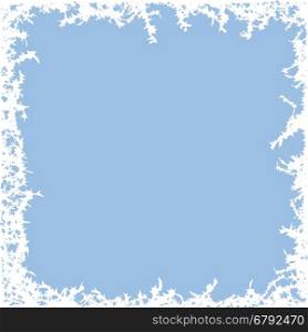 vector winter frost background with copy space