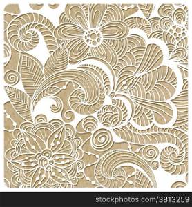 Vector Winter Lacy Pattern, fully editable eps 10 file with clipping masks