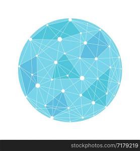 Vector wireframe connecting earth sphere. Globe connection concept. Globe structure connect, illustration of globe network