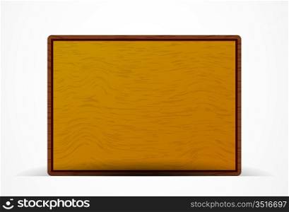 Vector wood plate
