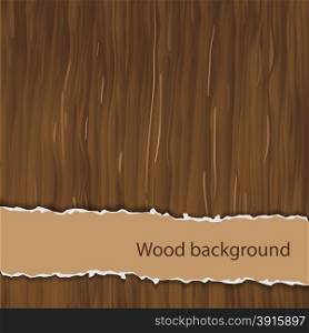 Vector wooden background with place for your text