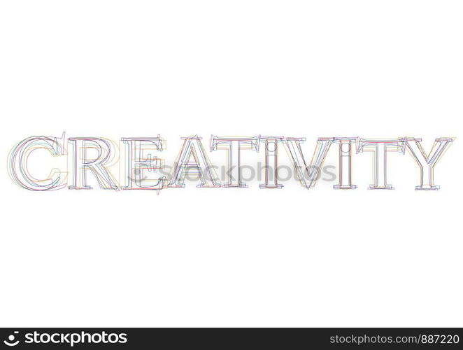 Vector word Creativity