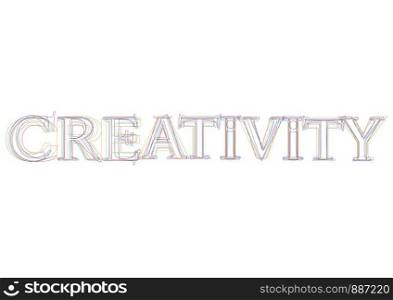 Vector word Creativity
