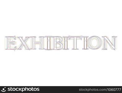 Vector word Exhibition