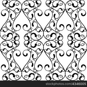 vector wrought iron seamless pattern