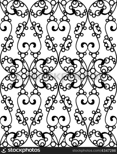 vector wrought iron seamless pattern