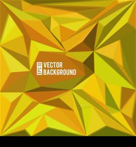 vector yellow abstract triangles polygonal background design
