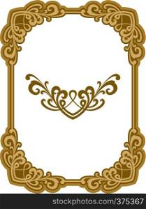 Vectorized Art Nouveau frame Design.