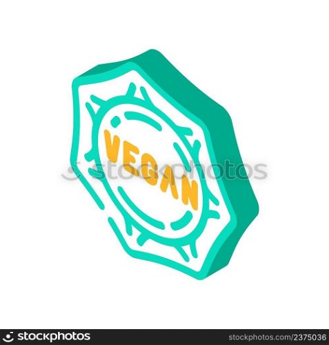 vegan dumplings isometric icon vector. vegan dumplings sign. isolated symbol illustration. vegan dumplings isometric icon vector illustration