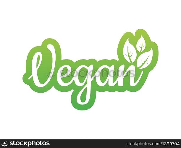Vegan icon design. Green vegan friendly symbol. Vector illustration. Vegan icon design. Green vegan friendly symbol. Vector illustration.