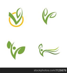 Vegan vector icon illustration design template