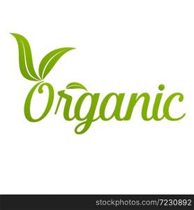 Vegan vector logo. 100% vegan. Round eco green