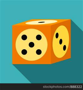 Vegas dice icon. Flat illustration of vegas dice vector icon for web design. Vegas dice icon, flat style