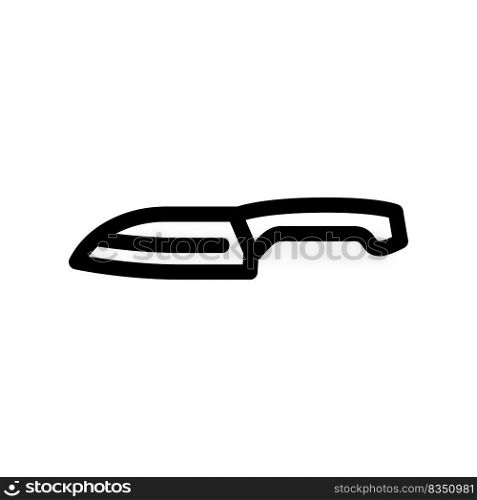 vegetable knife line icon vector. vegetable knife sign. isolated contour symbol black illustration. vegetable knife line icon vector illustration