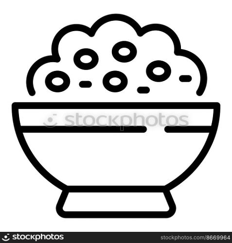 Vegetable milk cereal icon outline vector. Vegan food. Almond soy. Vegetable milk cereal icon outline vector. Vegan food