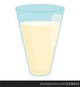 Vegetable milk glass icon cartoon vector. Vegan drink. Oat food. Vegetable milk glass icon cartoon vector. Vegan drink