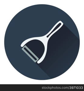 Vegetable peeler icon. Flat design. Vector illustration.