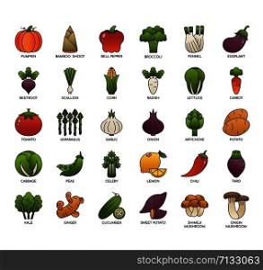 Vegetable , Thin Line and Pixel Perfect Icons
